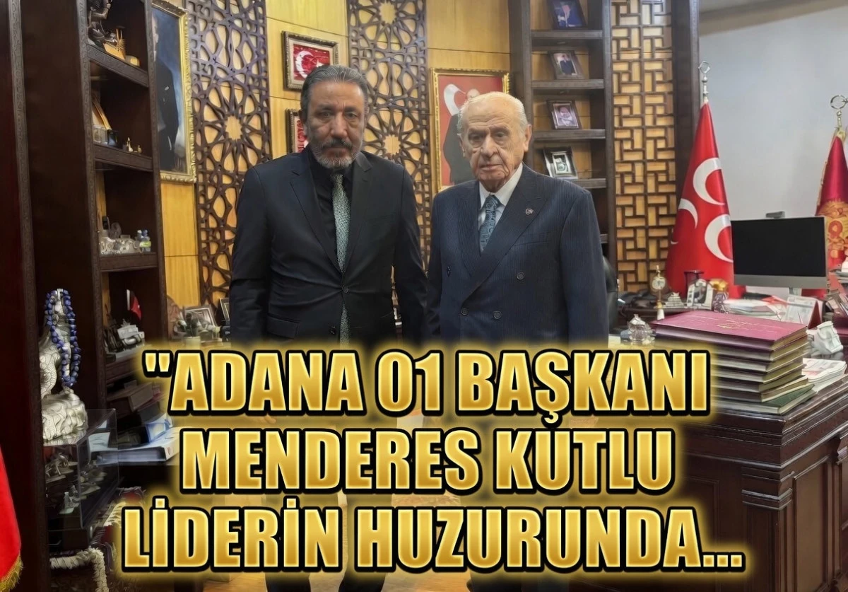 Adana 01 FK Başkanı Menderes Kutlu... Liderin huzurunda... 