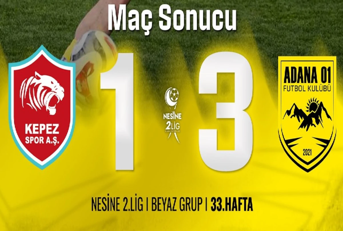 Adana 01 FK deplasmanda rakibine acımadı! 1-3 