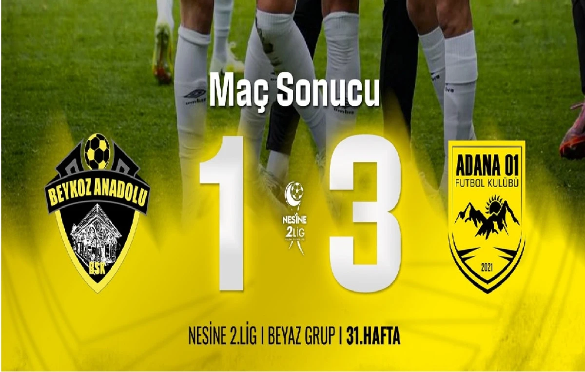 ADANA 01 FK Deplasmanda şov yaptı...! 1-3 