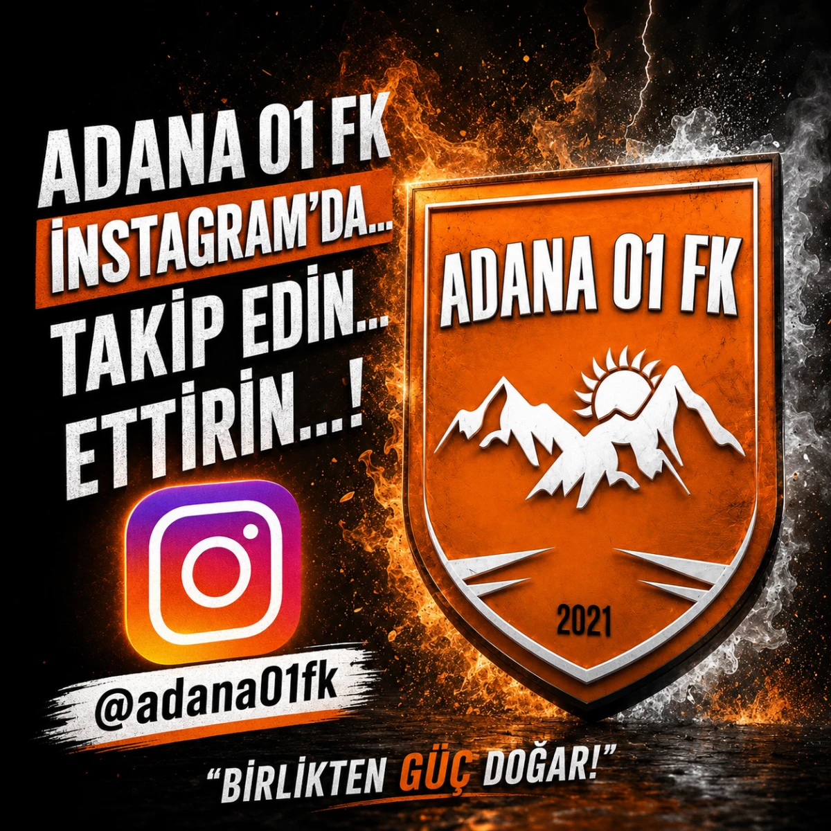Adana 01 FK İnstagram'da... Takip edin... Ettirin...! 