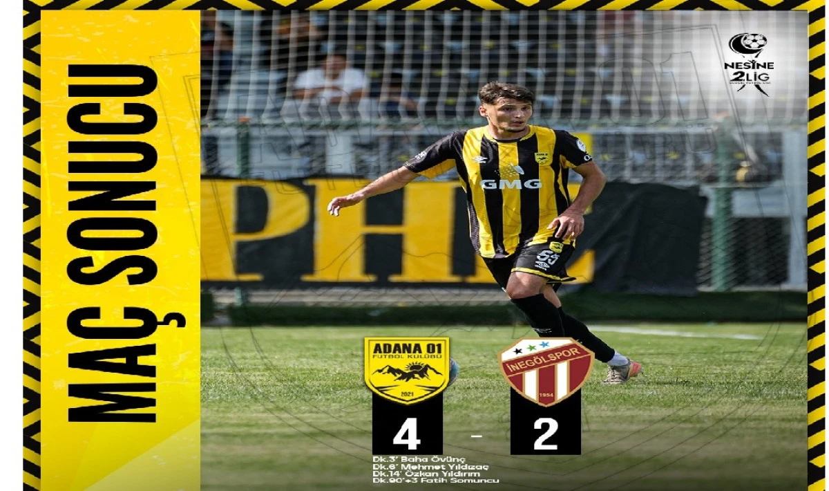 Adana 01 FK kendi sahasında İNEGÖL KÖFTESİ yedi... 4-2 