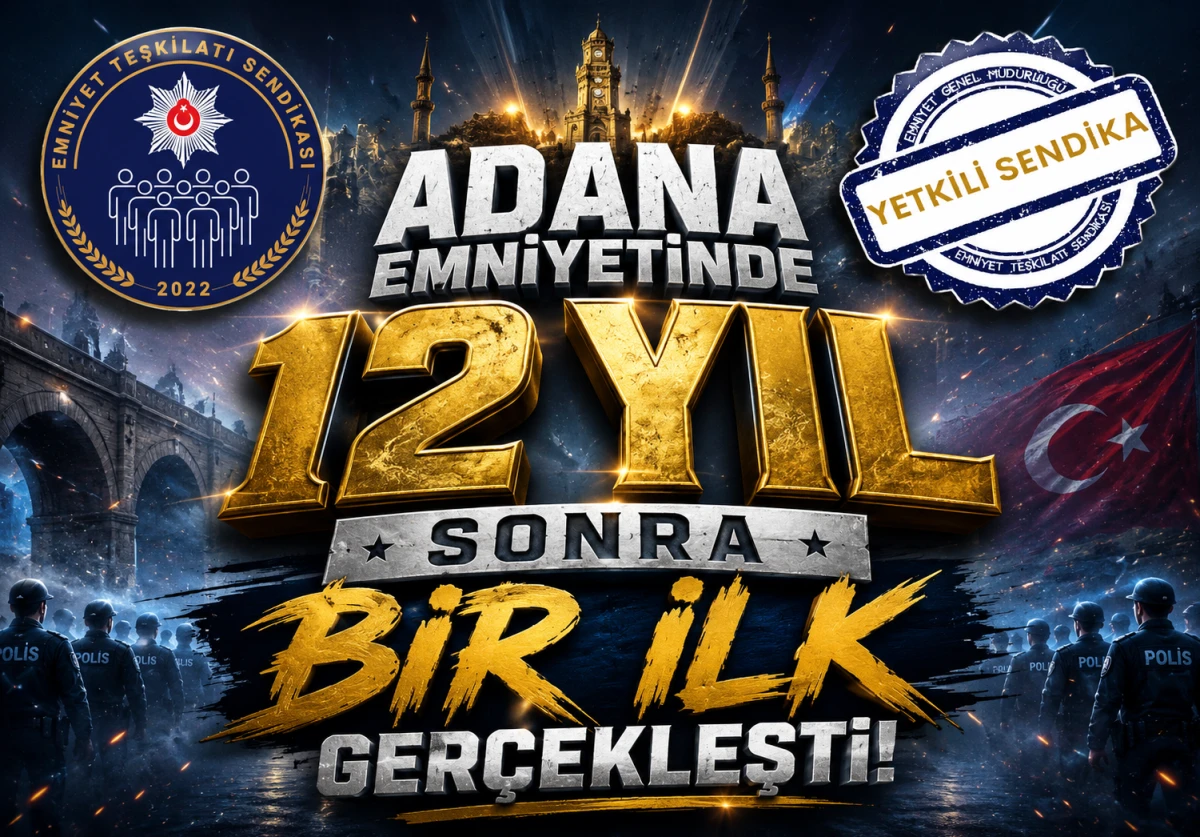 Adana Emniyetinde 12 YIL sonra bir ilk ger&ccedil;ekleşti... 