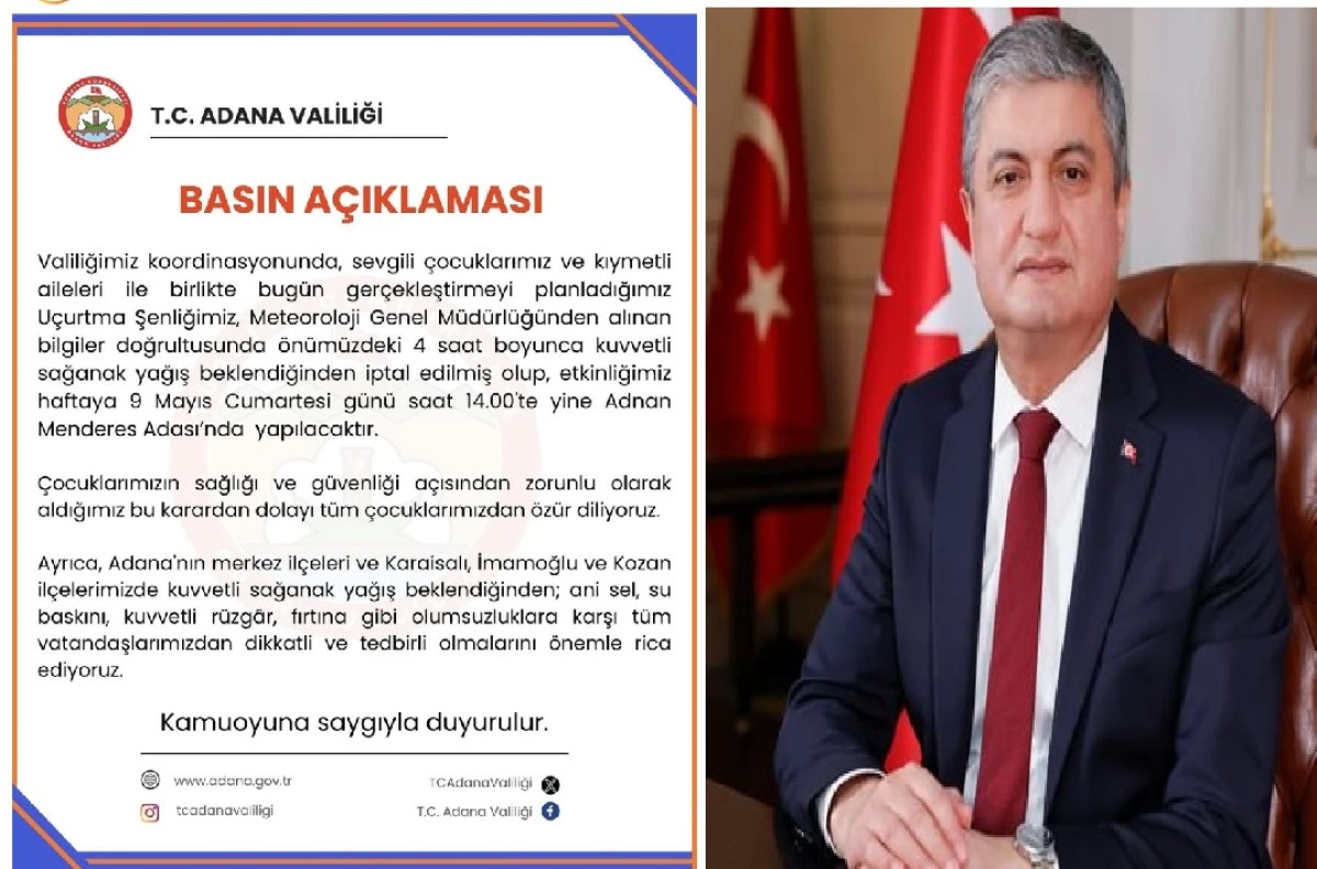 Adana Valisi Mustafa Yavuz &ccedil;ocuklardan &ouml;z&uuml;r diledi... İşte nedeni... 