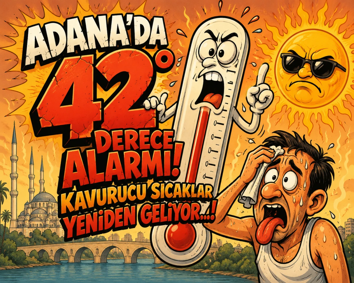 Adana&rsquo;da 42 Derece Alarmı! Kavurucu Sıcaklar Yeniden Geliyor...! 