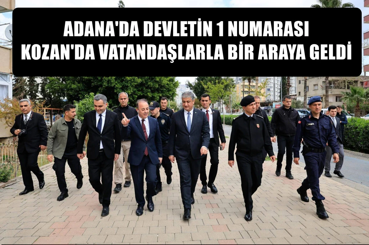Adana'da DEVLETİN 1 Numarası Kozan'da Vatandaşla bir araya geldi! 