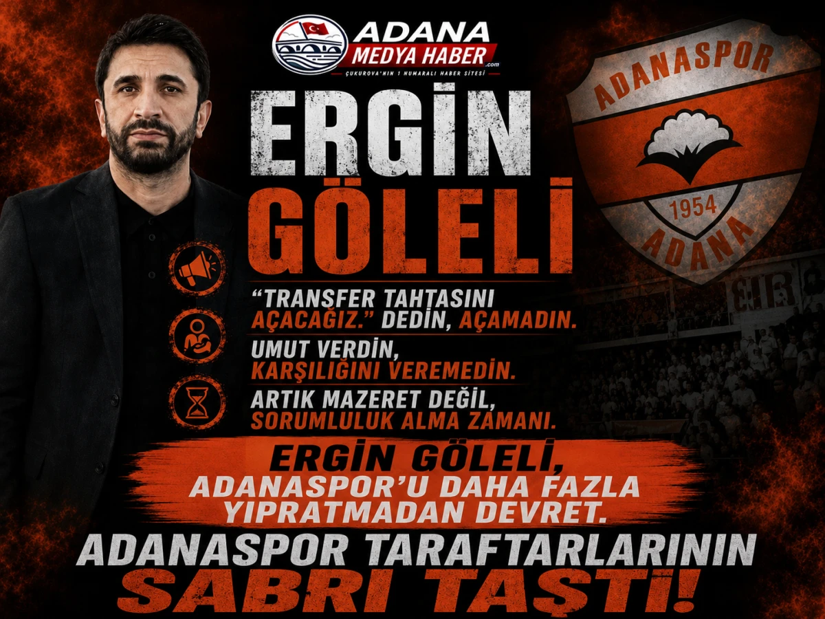 Adanaspor taraftarından Ergin G&ouml;leli'ye b&uuml;y&uuml;k isyan! 