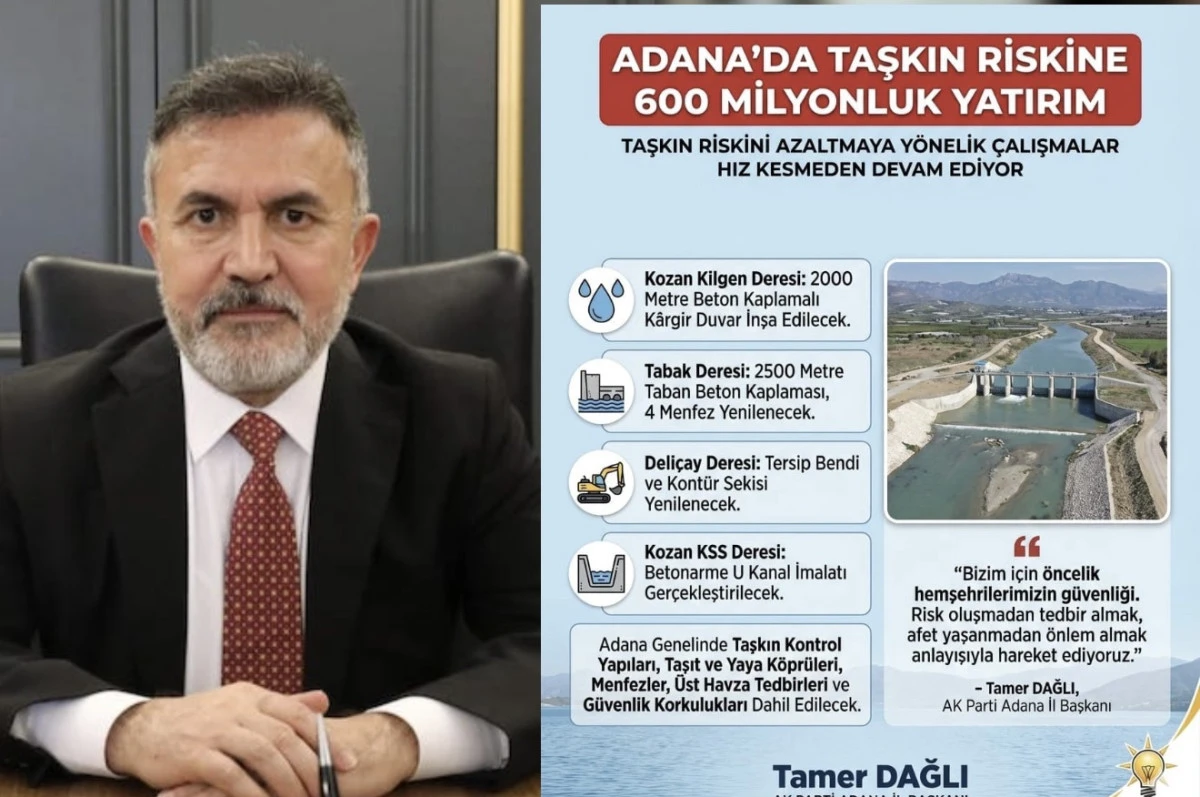 AK Parti Adana İl Başkanı Tamer Dağlı a&ccedil;ıkladı... 600 MİLYONLUK YATIRIM! 