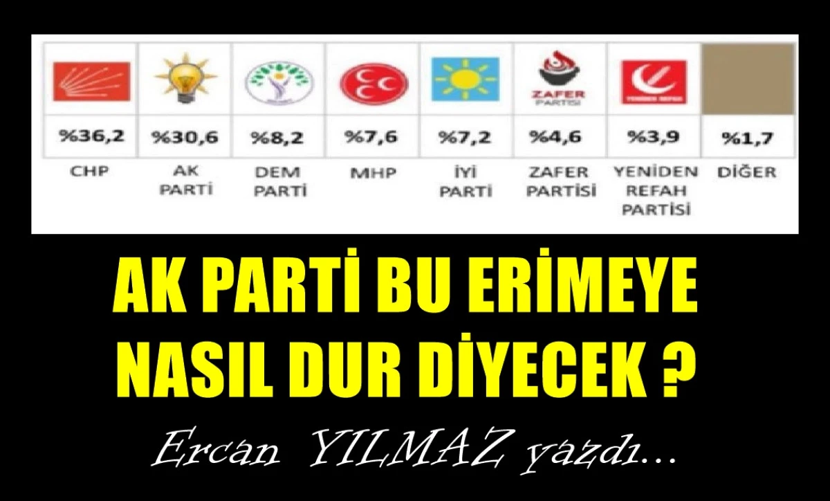 AK Parti bu erimeye nasıl dur diyecek ? 