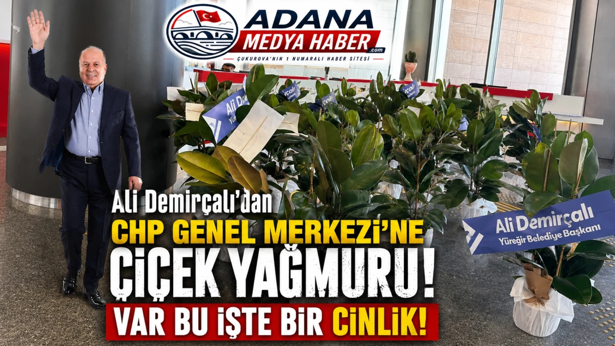 Ali Demir&ccedil;alı'dan CHP Genel Merkezine &Ccedil;İ&Ccedil;EK YAĞMURU! Var bu işte bir CİNLİK! 