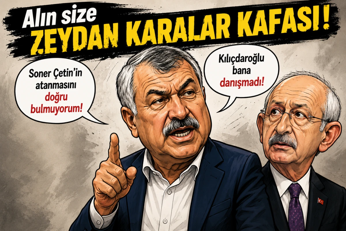 Alın size ZEYDAN KARALAR KAFASI! Soner &Ccedil;etin'in atanmasını doğru bulmuyorum! Kılı&ccedil;daroğlu bana danışmadı!