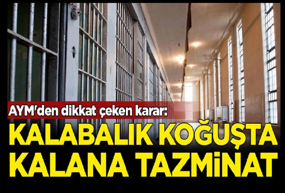 ANAYASA Mahkemesinden BOMBA karar! Kalabalık koğuşta kalan mahkuma 100 BİN TL tazminat ödenecek! 