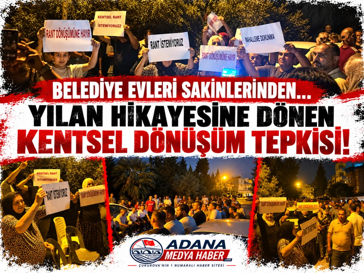 BELEDİYE EVLERİ SAKİNLERİNDEN... YILAN HİKAYESİNE D&Ouml;NEN KENTSEL D&Ouml;N&Uuml;Ş&Uuml;M TEPKİSİ!