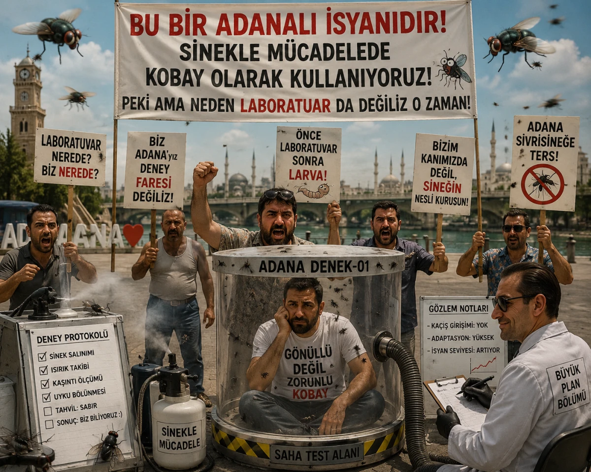 BU BİR ADANALI İSYANIDIR! SİNEKLE M&Uuml;CADELEDE KOBAY OLARAK KULLANIYORUZ! PEKİ AMA NEDEN LABORATUAR DA DEĞİLİZ O ZAMAN!