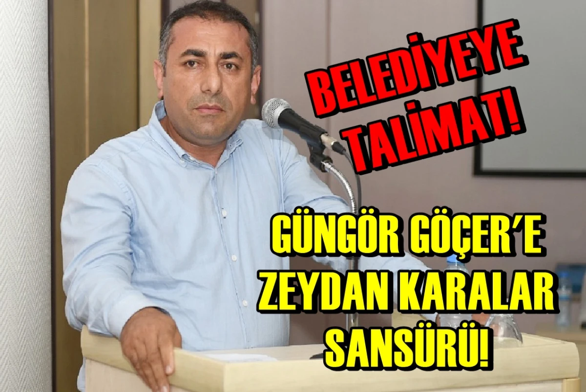 Burası Adana Büyükşehir Belediyesi... Güngör Göçer'e Zeydan Karalar Sansürü! Talimatı kim verdi ? 