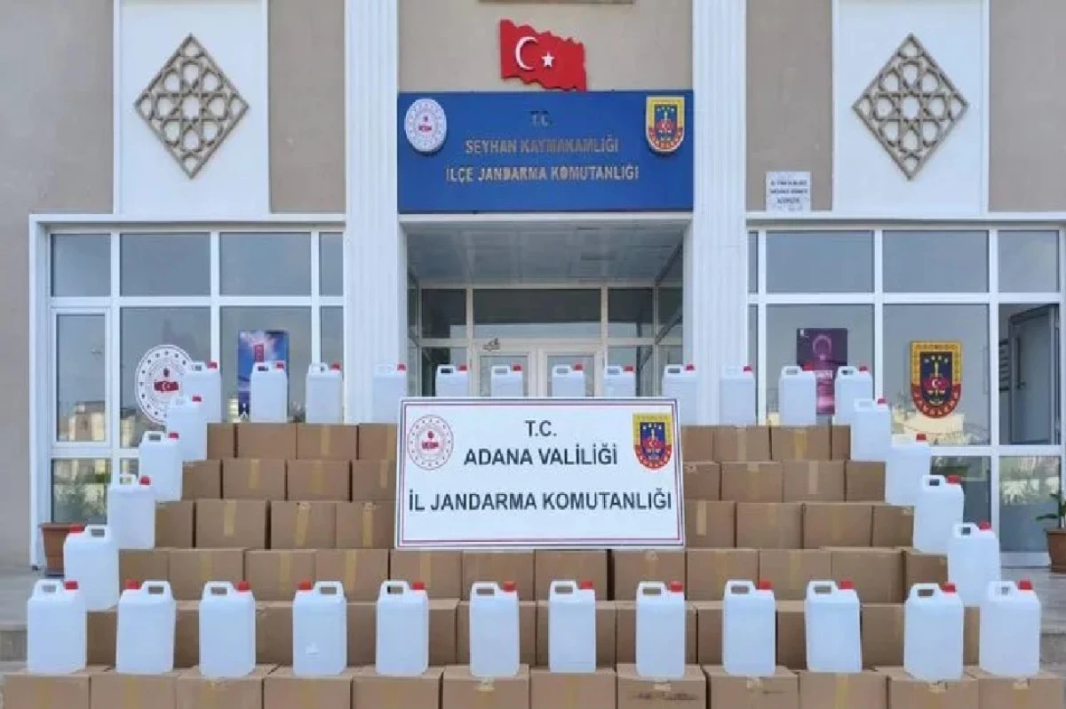 Burası Adana... Tır dorsesin de Litrelerce ETİL ALKOL! 