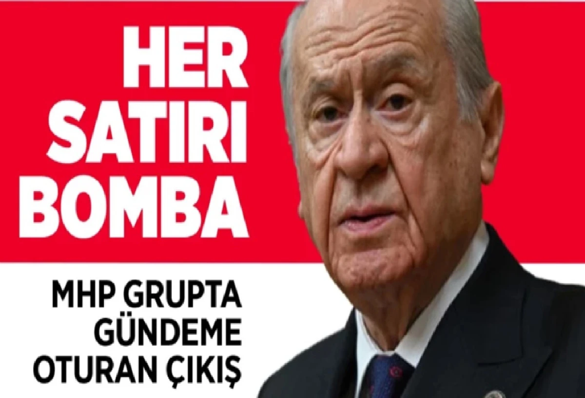 Burası MHP Grup Toplantısı... DEVLET BAH&Ccedil;ELİ'DEN Tarihe ge&ccedil;ecek konuşma! 