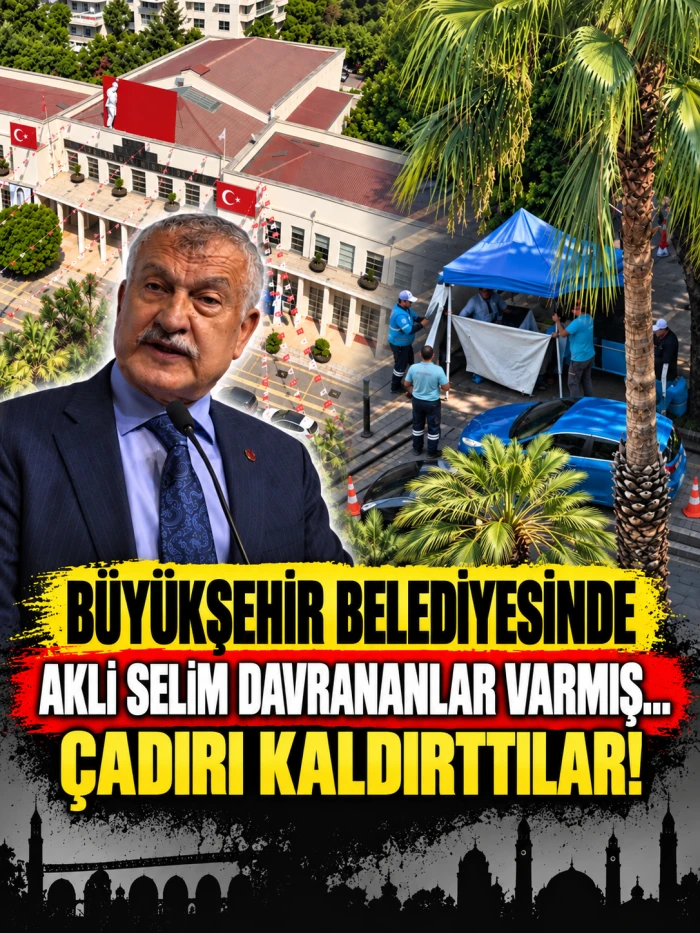 B&Uuml;Y&Uuml;KŞEHİR BELEDİYESİNDE AKLİ SELİM DAVRANANLAR VARMIŞ... &Ccedil;ADIRI KALDIRTTILAR!
