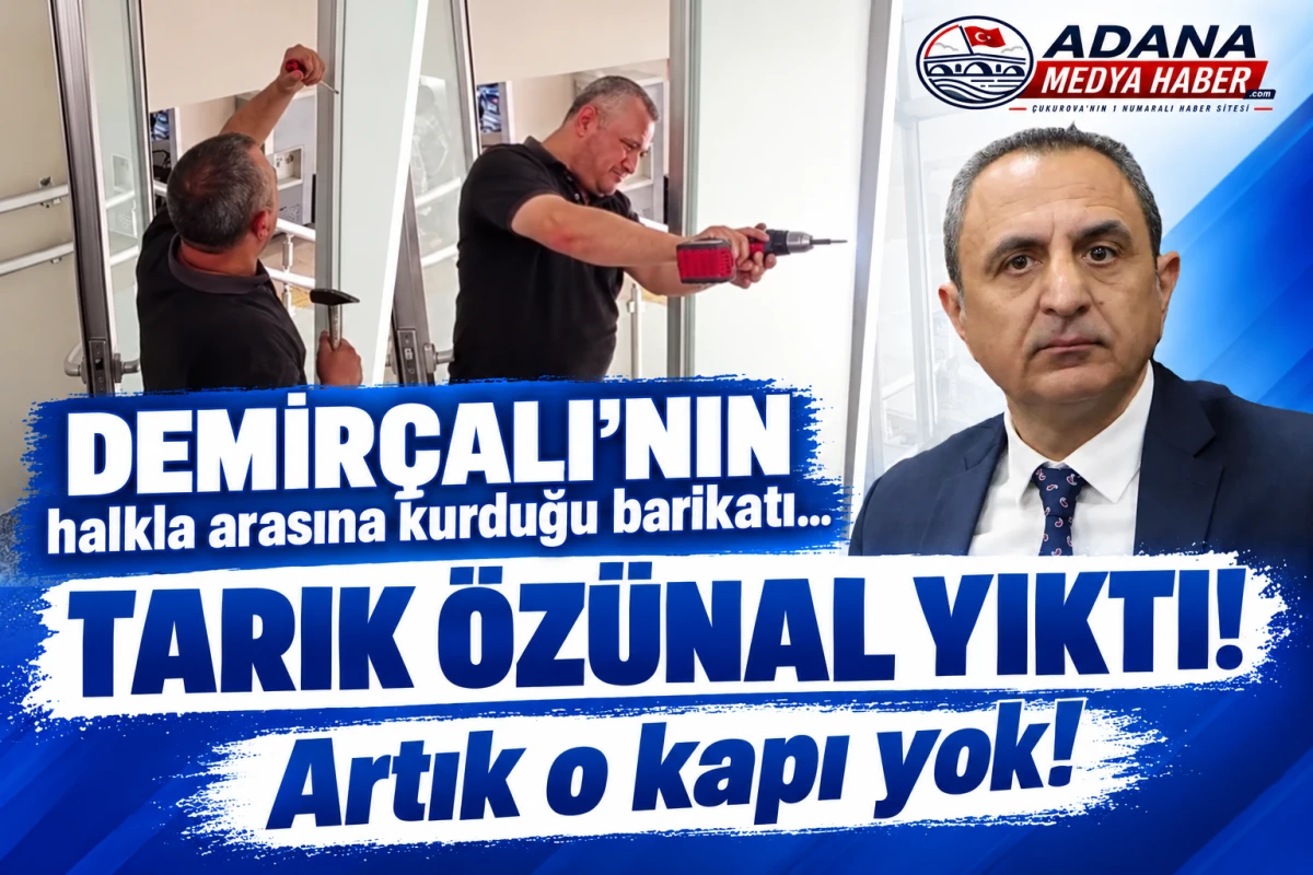 DEMİR&Ccedil;ALI'NIN halkla arasına kurduğu barikatı... TARIK &Ouml;Z&Uuml;NAL YIKTI! Artık o kapı yok! 