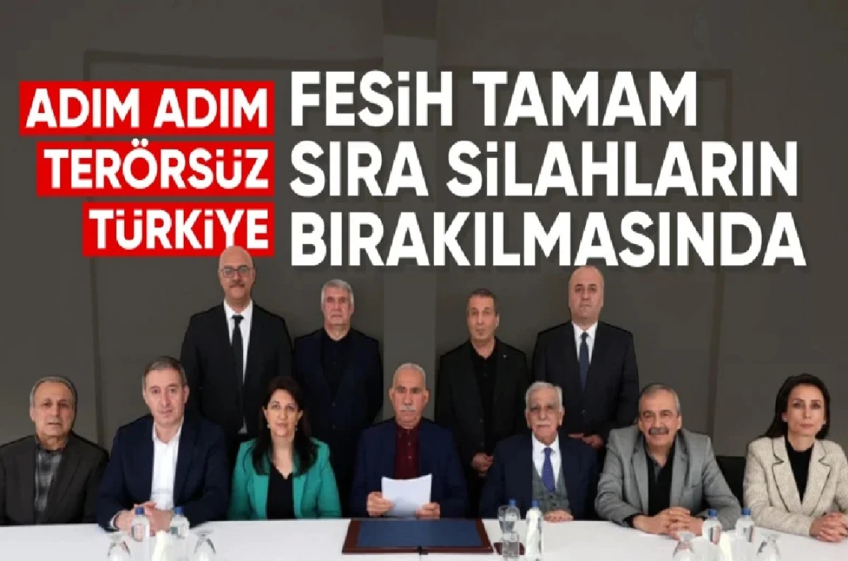 DEVLET BAHÇELİ fitili ateşledi... Sonuç : PKK Kendini feshetti! 