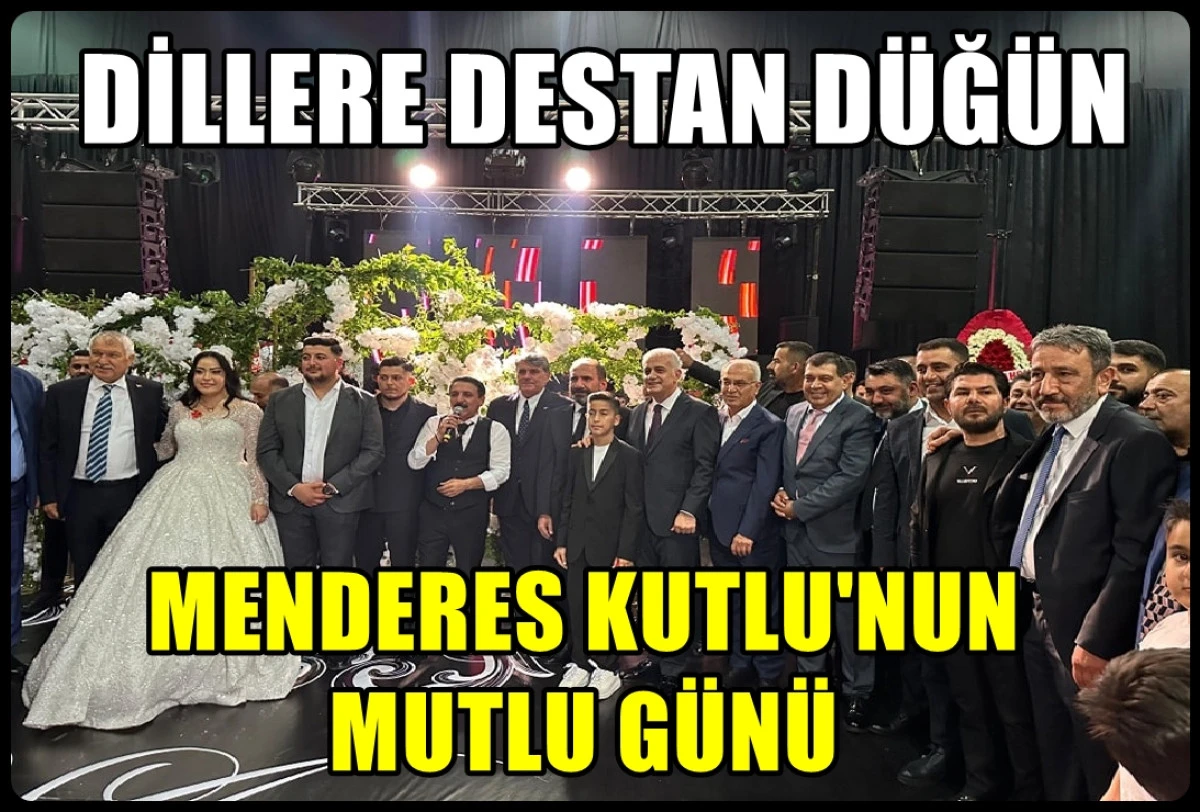 Dillere destan düğün... MENDERES KUTLU'NUN Mutlu günü... 