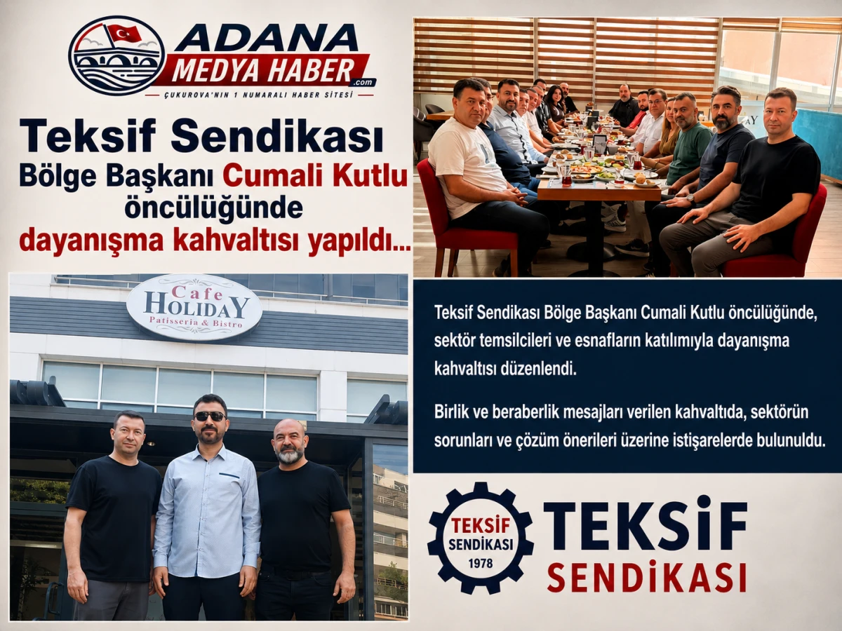 Teksif Sendikası B&ouml;lge Başkanı Cumali Kutlu &ouml;nc&uuml;l&uuml;ğ&uuml;nde dayanışma kahvaltısı yapıldı...