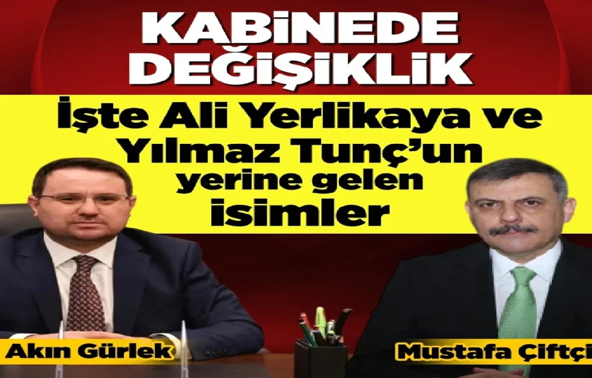 Flaş Gelişme...! İ&ccedil; İşleri ve Adalet Bakanları g&ouml;revden alındı! 