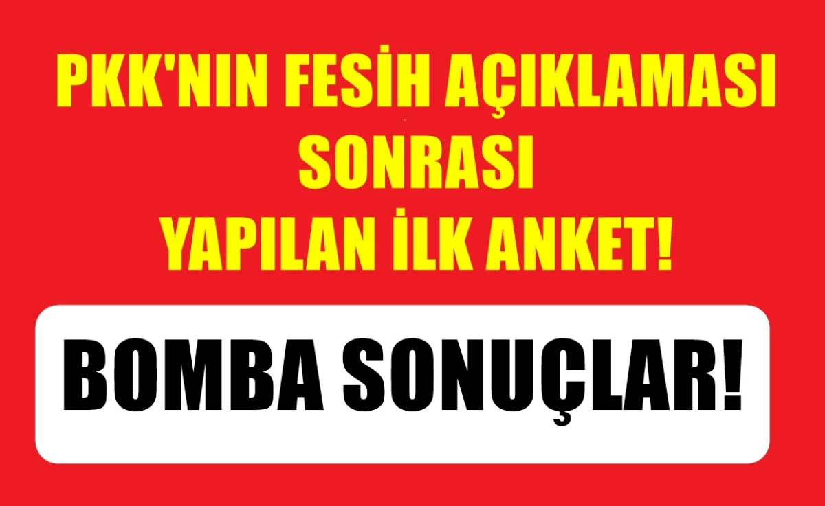 İşte Fesih sonrası ilk anket... 