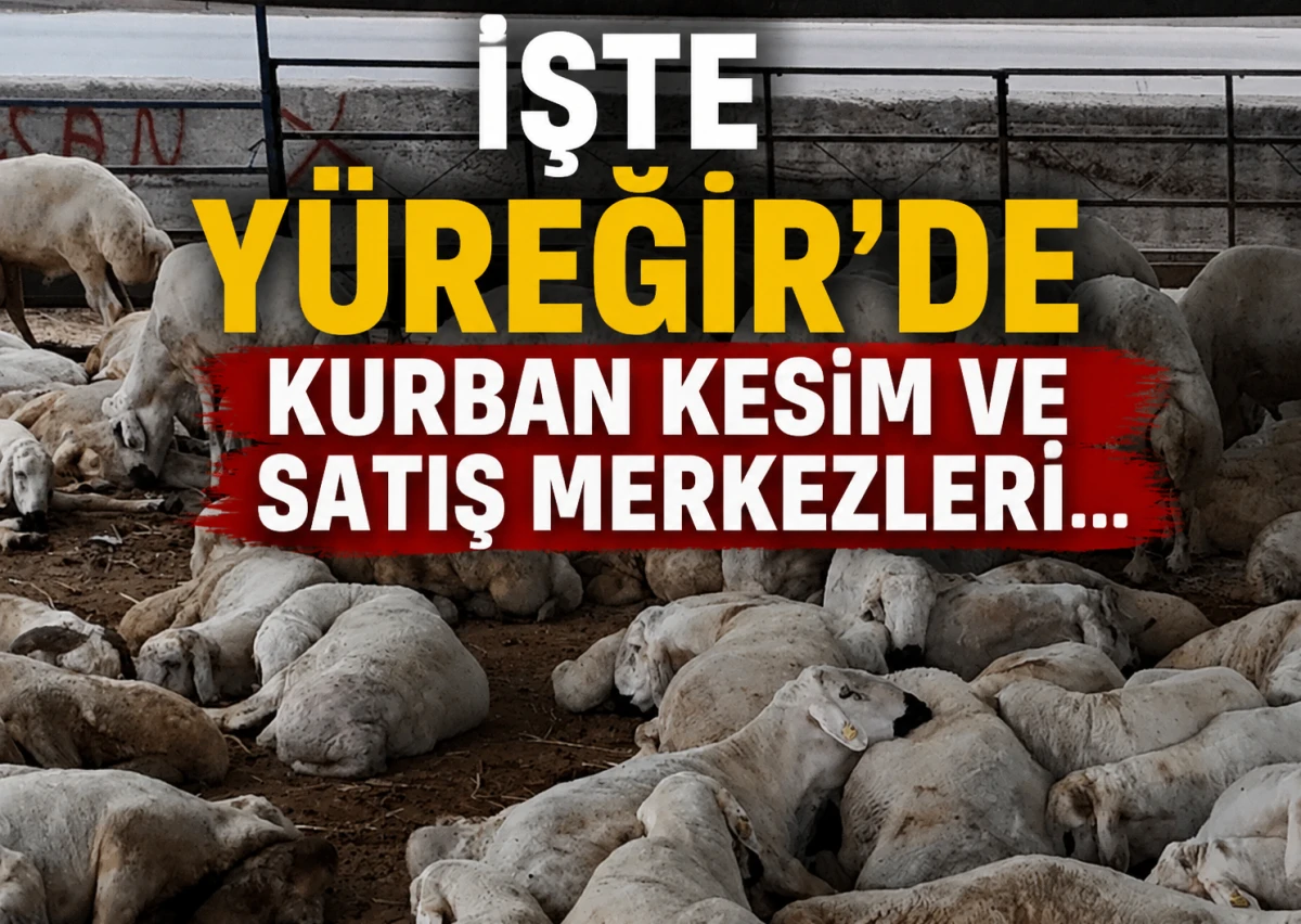İşte Y&uuml;reğir'de Kurban kesim ve satış merkezleri... 