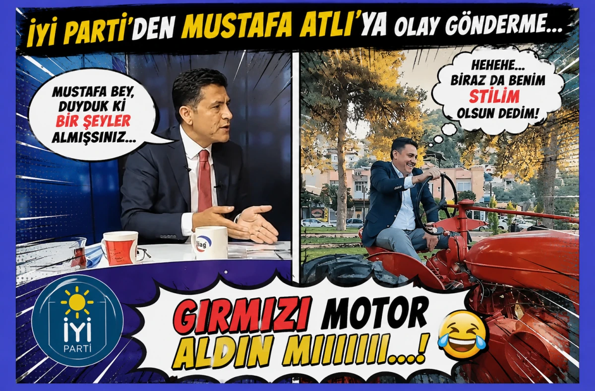 İYİ Parti Kozan'dan MUSTAFA ATLI'YA olay g&ouml;nderme!... GIRMIZI MOTOR ALDINMIIIII ? 