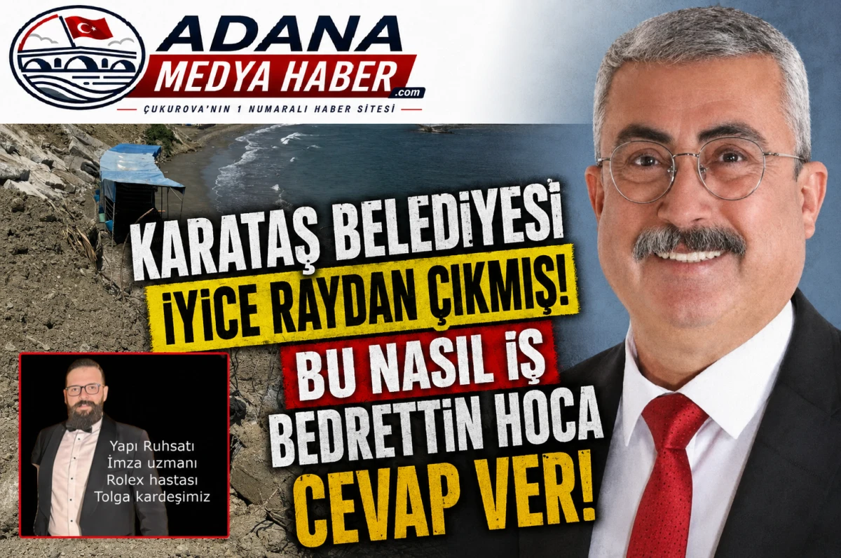 KARATAŞ BELEDİYESİ İYİCE RAYDAN &Ccedil;IKMIŞ! BU NASIL İŞ BEDRETTİN HOCA CEVAP VER! 