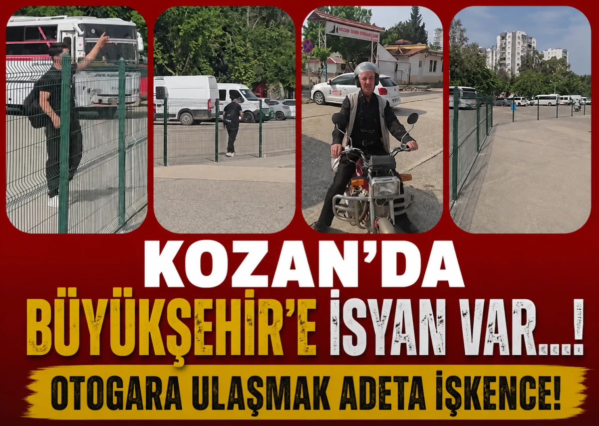 KOZAN'DA B&Uuml;Y&Uuml;KŞEHİR'E İSYAN VAR...! OTOGARA ULAŞMAK ADETA İŞKENCE!