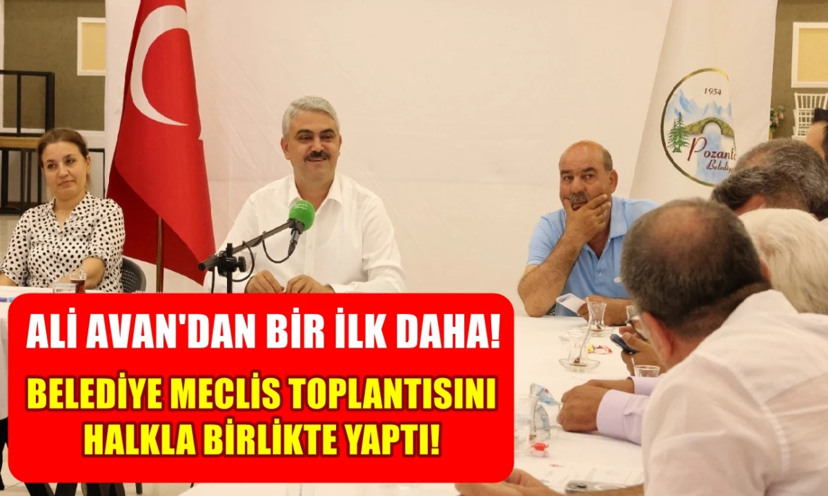 MHP'li Ali Avan'dan bir ilk daha... Belediye Meclis Toplantısını HALK ile birlikte yaptı! 