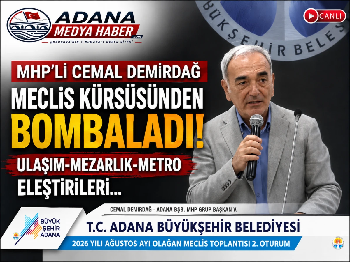 MHP'Lİ Cemal Demirdağ Meclis K&uuml;rs&uuml;s&uuml;nden BOMBALADI! ULAŞIM-MEZARLIK-METRO  eleştirileri...