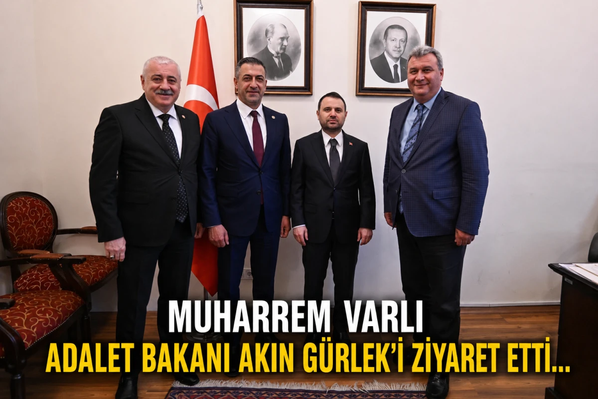 Muharrem Varlı Adalet Bakanı G&uuml;rlek'i ziyaret etti... 