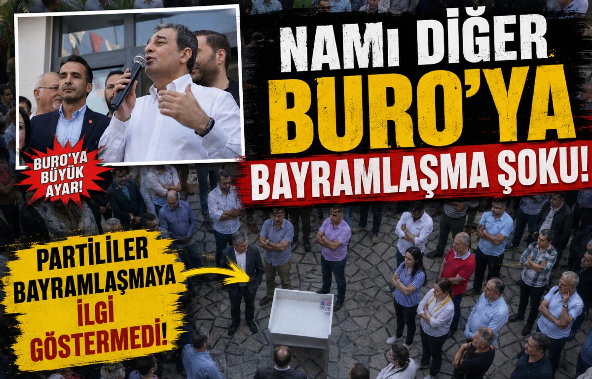 Namı diğer BURO'YA bayramlaşma şoku! Partililer Bayramlaşmaya ilgi g&ouml;stermedi! 