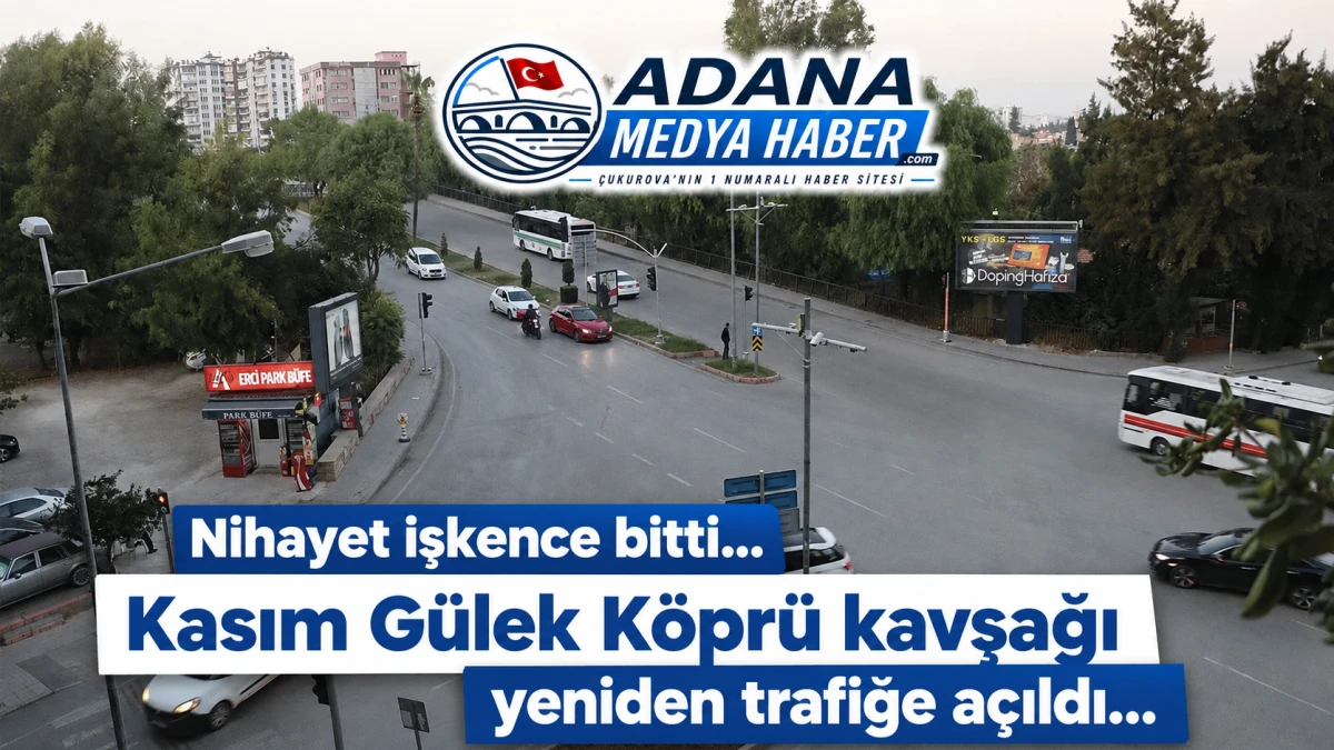 Nihayet işkence bitti... Kasım G&uuml;lek K&ouml;pr&uuml; kavşağı yeniden trafiğe a&ccedil;ıldı... 