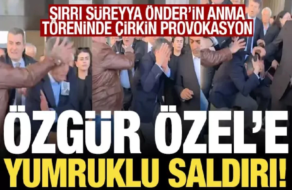 Özgür Özel'e çirkin saldırı! Yumruk sonrası saldırgan linçten kurtarıldı! 