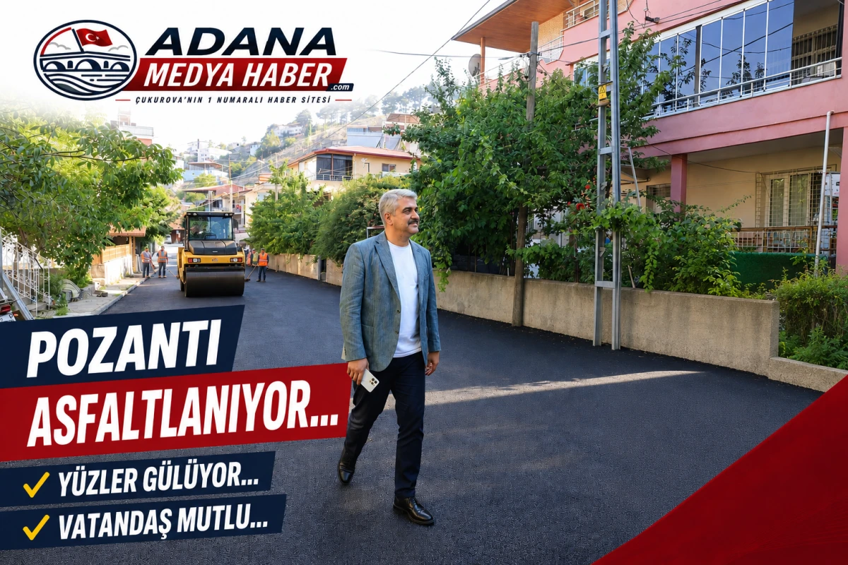 Pozantı Asfaltlanıyor... Y&uuml;zler g&uuml;l&uuml;yor... Vatandaş mutlu... 