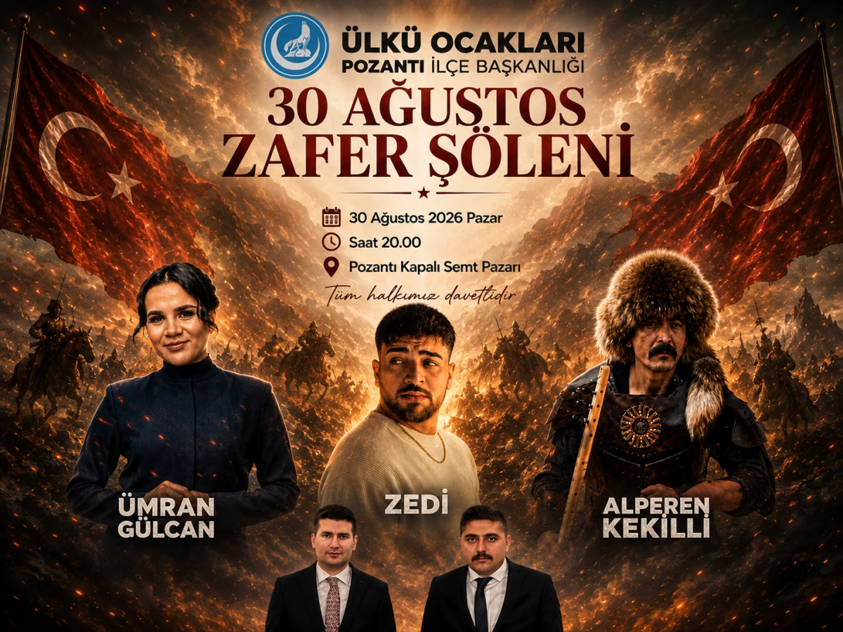 POZANTI &Uuml;LK&Uuml; OCAKLARINDAN....  30 AĞUSTOS ZAFER BAYRAMINA YAKIŞAN EFSANE ETKİNLİK...