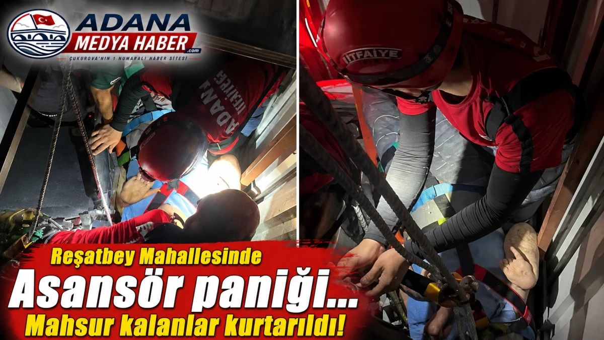 Reşatbey Mahallesinde Asans&ouml;r paniği... Mahsur kalanlar kurtarıldı! 