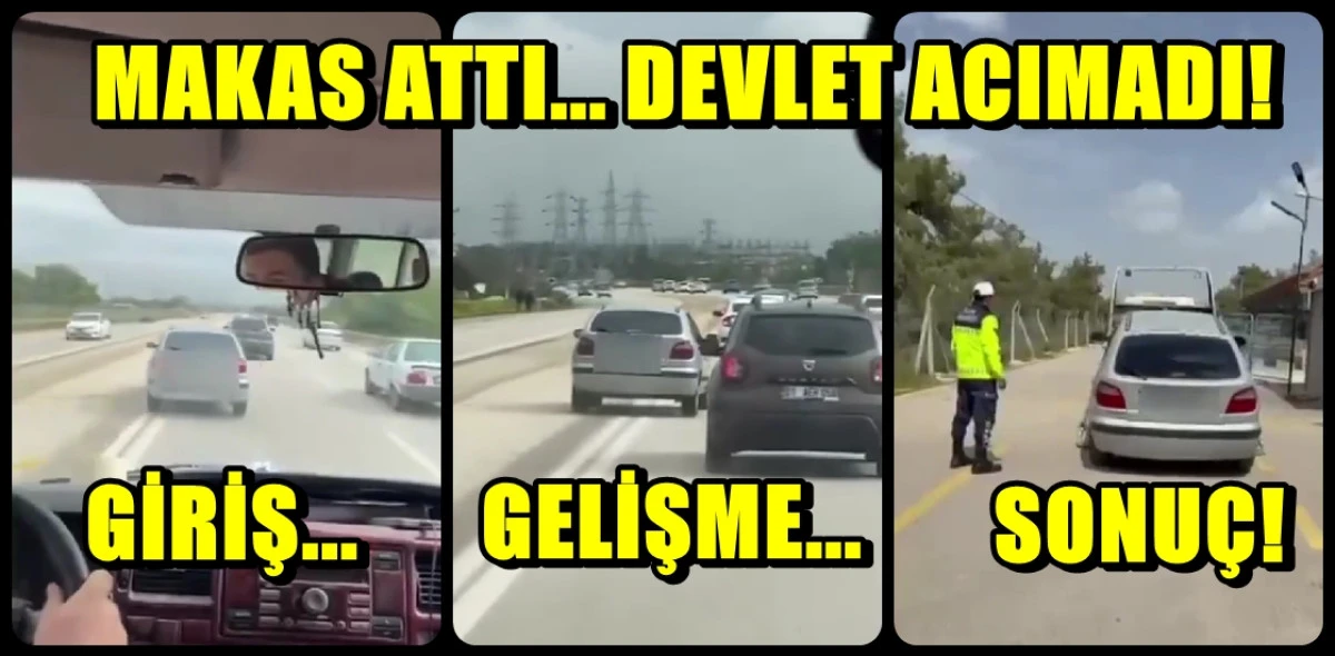 Sarı&ccedil;am'da Makas atarak ara&ccedil; kullanan s&uuml;r&uuml;c&uuml; yakalandı!