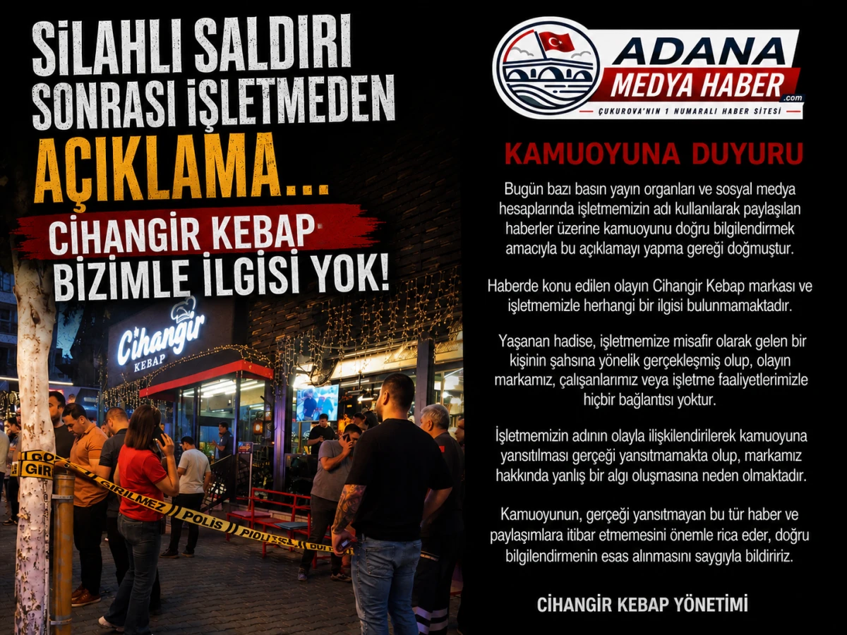 Silahlı saldırı sonrası İşletmeden a&ccedil;ıklama... Cihangir Kebap: Bizimle İlgisi Yok!