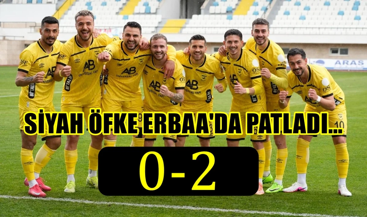 Siyah &ouml;fke Erbaa'da patladı!.... 0-2 