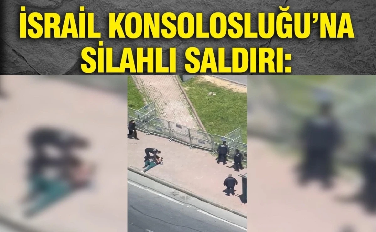 SON DAKİKA... İsrail Konsolosluğuna silahlı saldırı! 2 Polisimiz yaralı! 