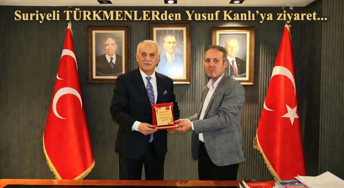 Suriyeli T&Uuml;RKMENLERDEN Yusuf Kanlı'ya ziyaret... 