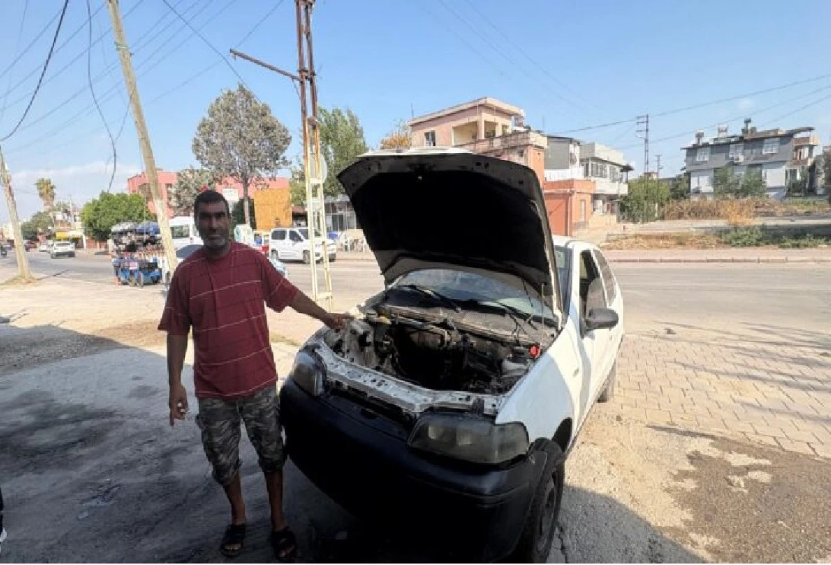 Yer : Adana / Seyhan / Akkapı... Tamirciye bırakılan aracın motorunu çaldılar! 