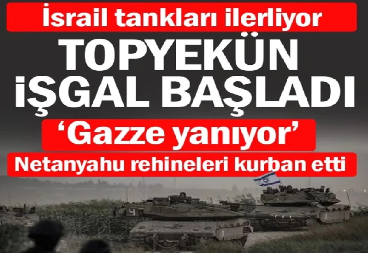 Yer : GAZZE...! İsrail GAZZE'Yİ tanklarla topyekun işgal etti! DÜNYA SADECE SEYREDİYOR! 