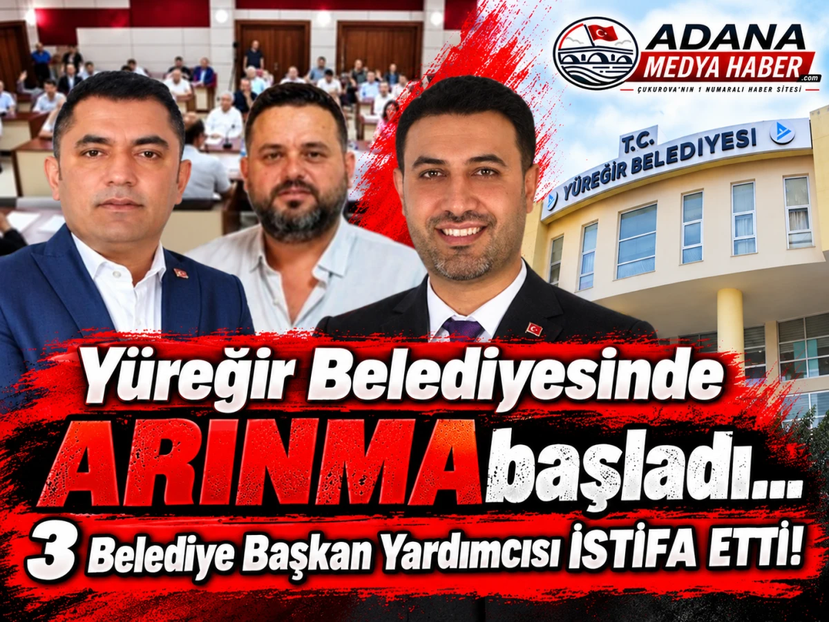 Y&uuml;reğir Belediyesinde ARINMA başladı... 3 Belediye Başkan Yardımcısı İSTİFA ETTİ! 