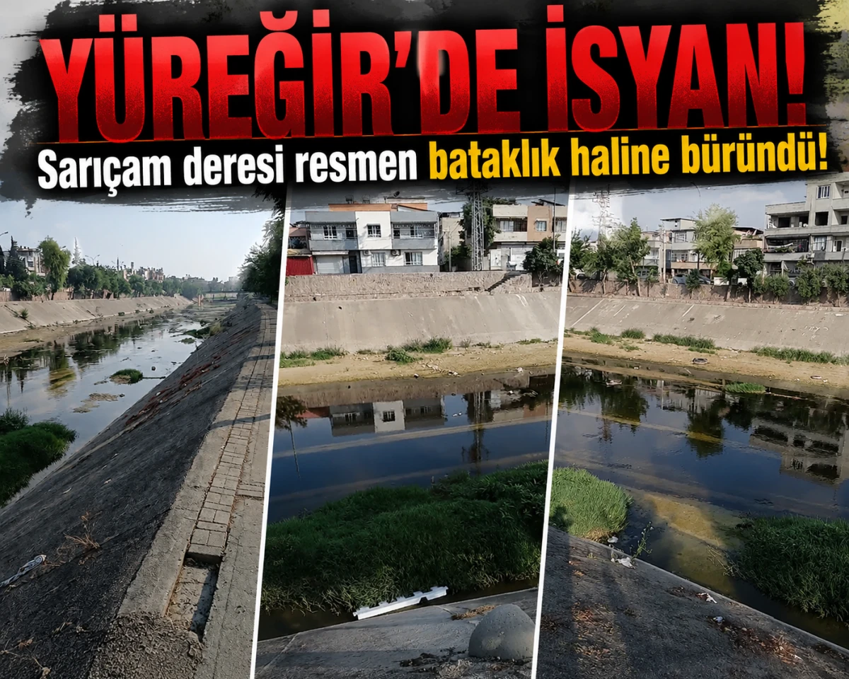 Y&Uuml;REĞİR'DE İSYAN! Sarı&ccedil;am deresi resmen bataklık haline b&uuml;r&uuml;nd&uuml;!