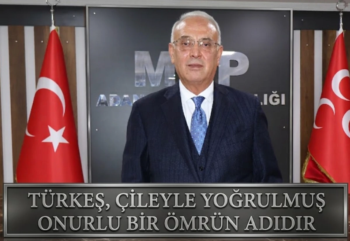 Yusuf Kanlı : T&uuml;rkeş, &ccedil;ileyle yoğrulmuş onurlu bir &ouml;mr&uuml;n adıdır